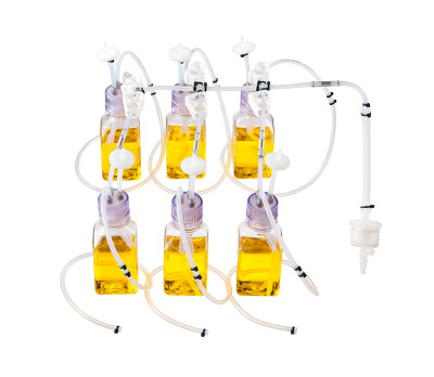 Mycap® Six-Bottle Manifold - Aseptic Connection by Tube Welding - 6 × 250 mL